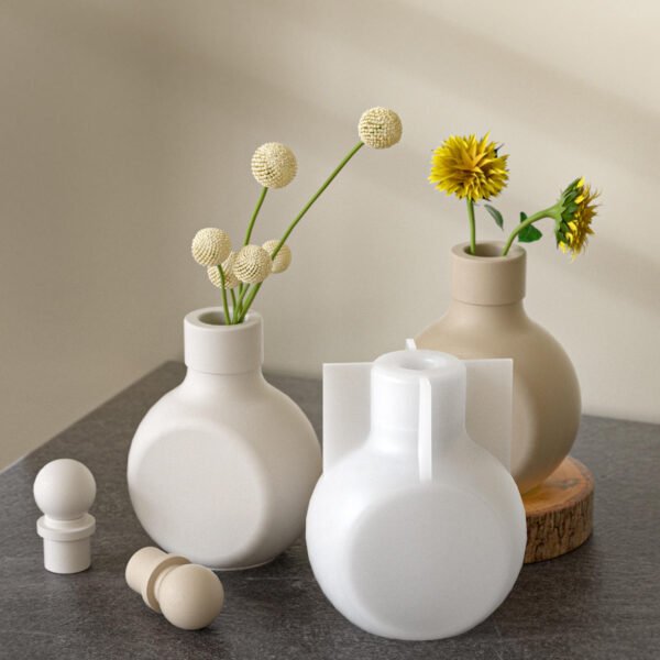 Flower Pot Mold with Lid