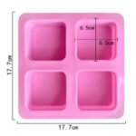 Soap Mold 4 Holes Round Corner - Image 2