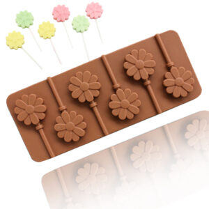 Lollipop Mold 6 Cavity Sunflower Shape