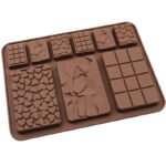 9 Cavity Waffle Chocolate Molds