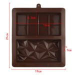 Chocolate Mould with Waffle 8 Grid