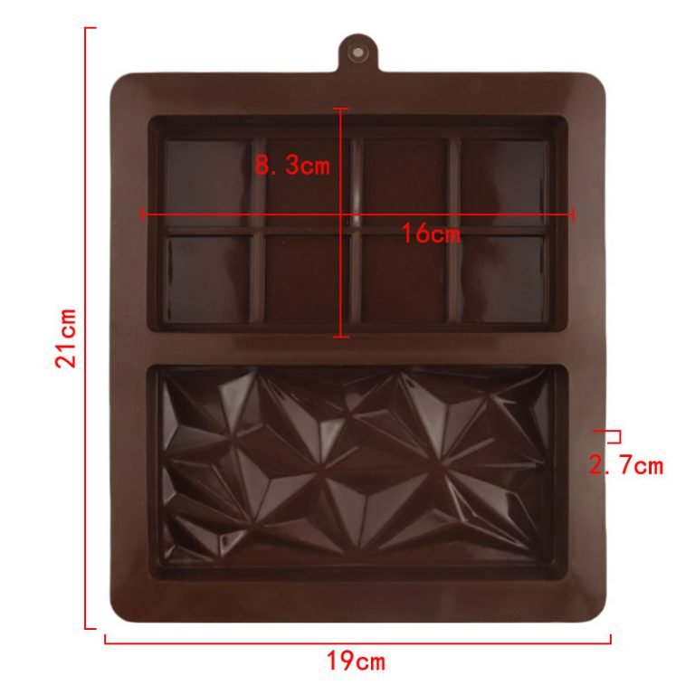 Chocolate Mould with Waffle 8 Grid