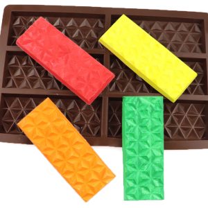 Diamond Waffle Shape Silicon Chocolate Molds