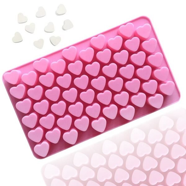 Heart Silicone Mold 55 Cavity