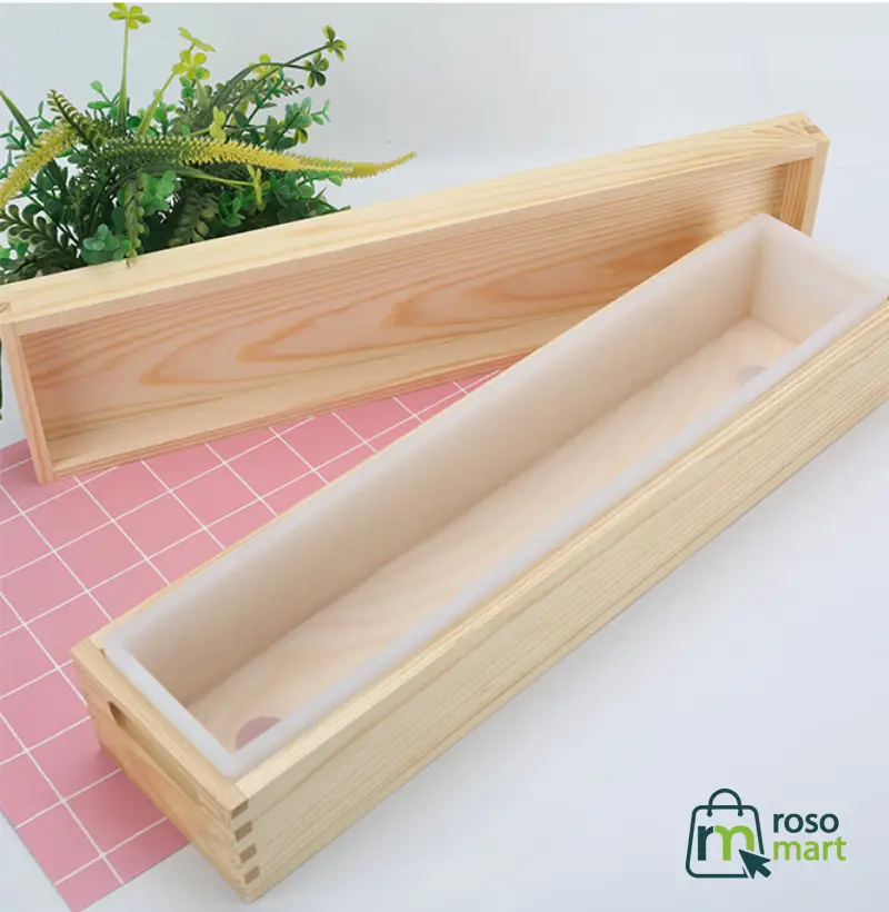 2200 ml Soap Mold With Wooden Box Rectangular
