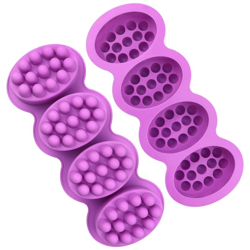 Four Compartment Silicone Soap Mold