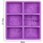Honeycomb Rectangle Soap Mold