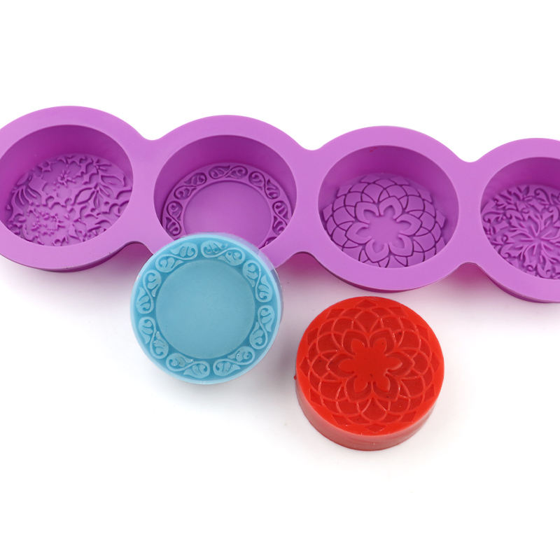 4 Hole Round Religion Shape Silicone Molds