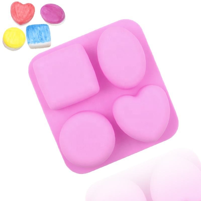 Round Oval Square Heart Shape Silicone Cake Mold
