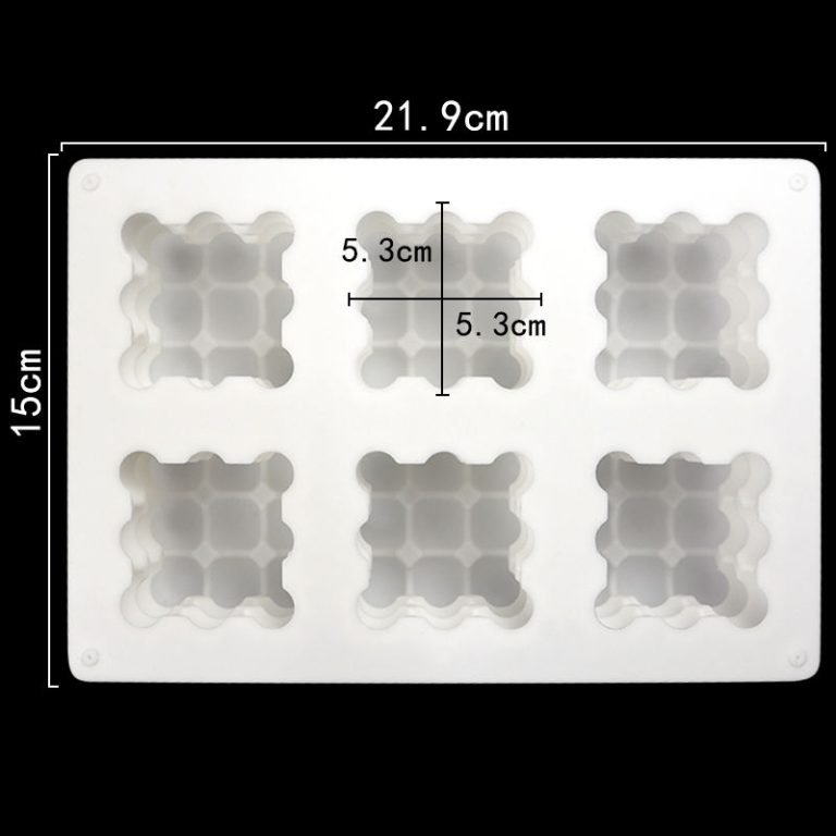 Rubik Cube Shape Silicone Soap Mold