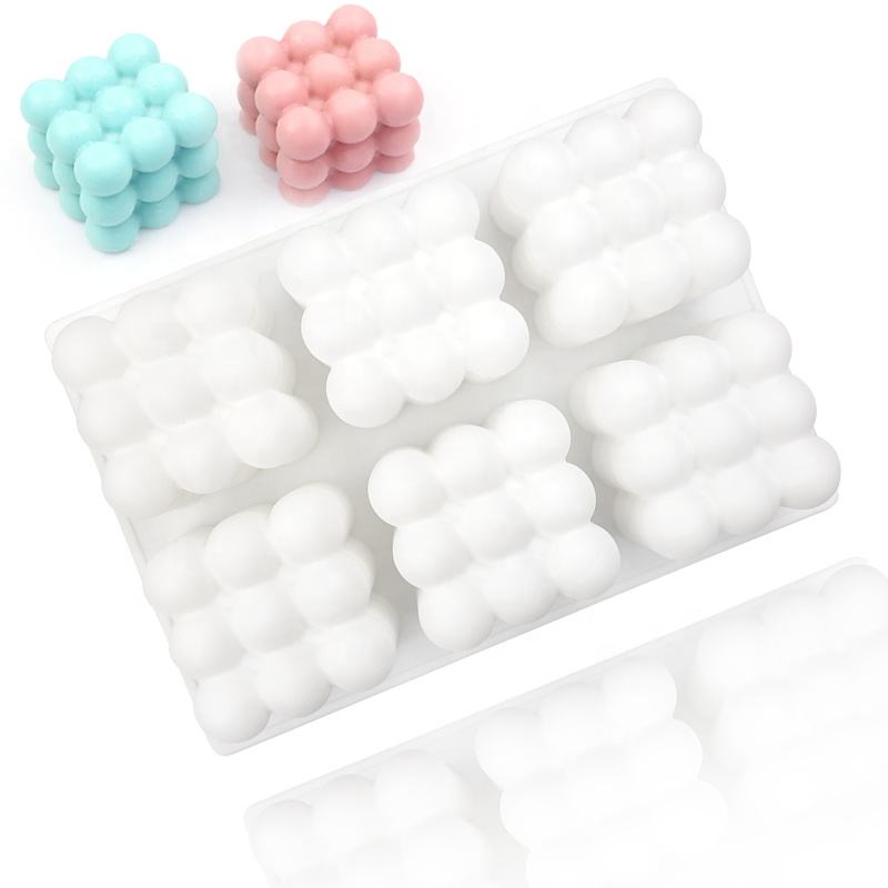 Rubik Cube Shape Silicone Soap Mold