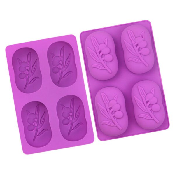 Olive Ellipse Shape Silicone Cake Mold