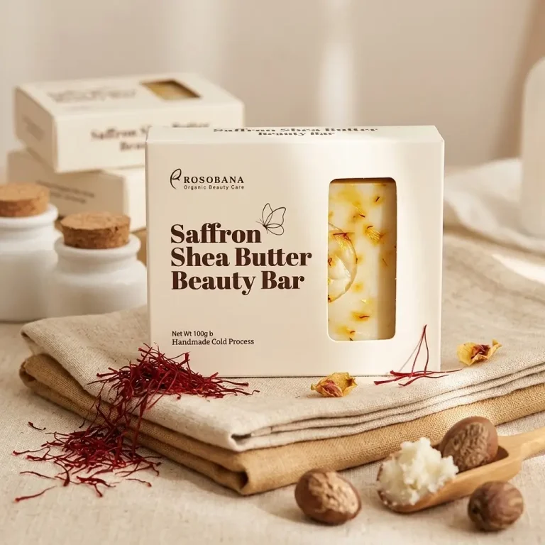 saffron shea butter soap